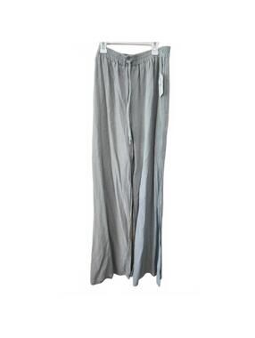 Altar'd State Sage Green Pull-on Linen Pants